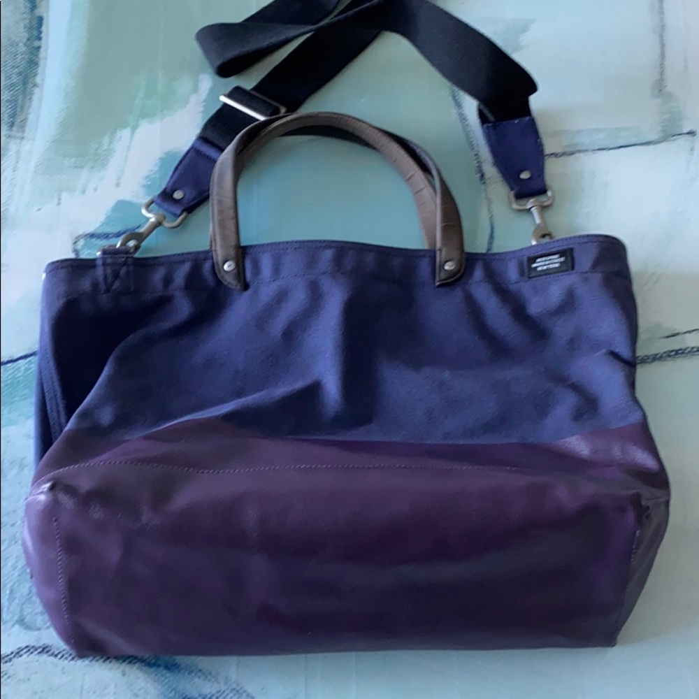 Jack Spade Dipped Industrial Canvas Coal Tote Bag